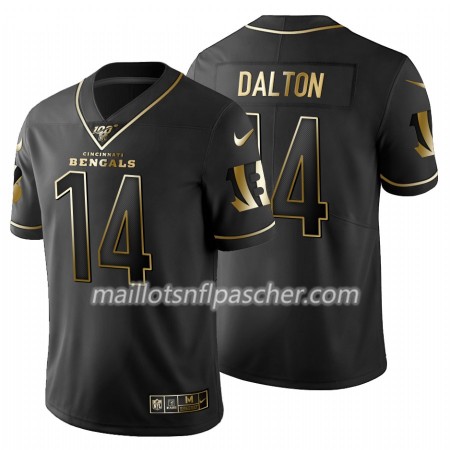 Maillot Cincinnati Bengals Andy Dalton 14 Nike Noir Golden Edition 100th - Homme Maillot Cincinnati Bengals Andy Dalton 14 Nike Noir Golden Edition 100th - Homme